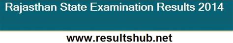 Rajasthan Board Result: Secondary Examination, 2014.